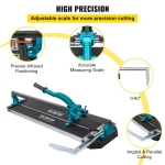 VEVOR 31 Inch Tile Cutter Single Rail Manual Tile Cutter 3/5 in Cap w/Precise Laser Positioning Manual Tile Cutter Tools for Precision Cutting