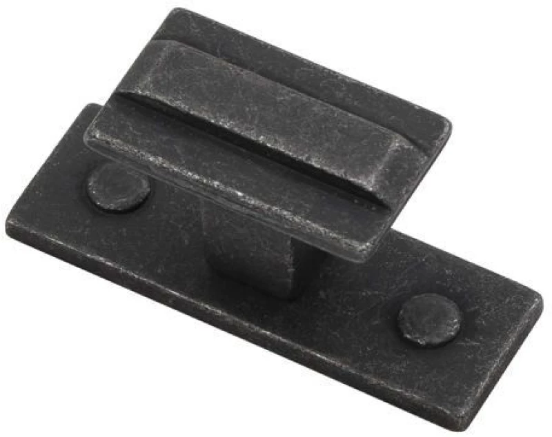 Roline 561 Πόμολο Επίπλου από Ζάμακ Black Iron 25X45mm