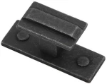 Roline 561 Πόμολο Επίπλου από Ζάμακ Black Iron 25X45mm