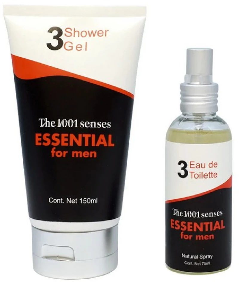Chicphia The 1001 Senses Essential  For Men Set Eau De Toilette 75ml & Shower Gel 150ml