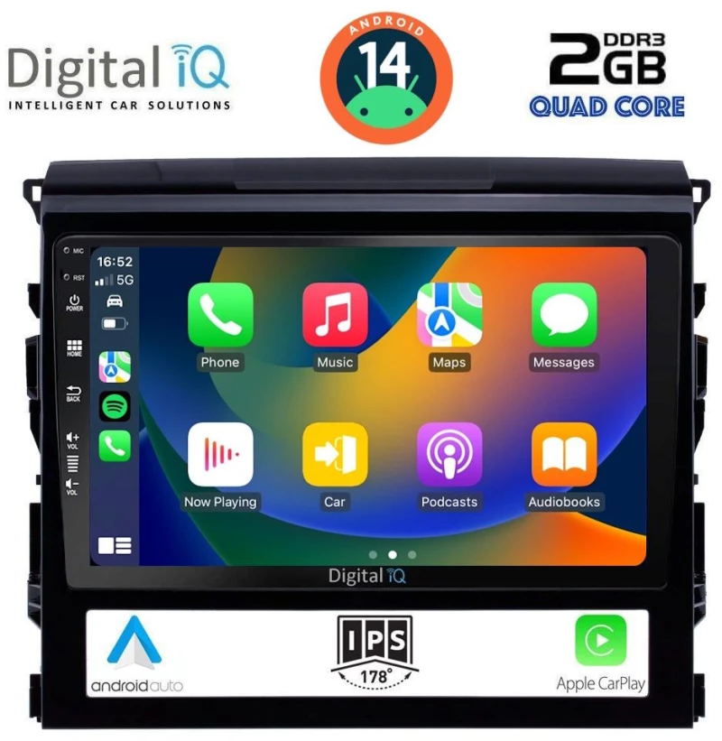 DIGITAL IQ BXC 3725_CPAA (9inc) MULTIMEDIA TABLET for TOYOTA LANDCRUISER mod. 2016-2019