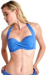 Blu4u Μαγιό Bikini Τοπ 'Solids' D-Cup με Μπανέλα - Μπλε Ρουα