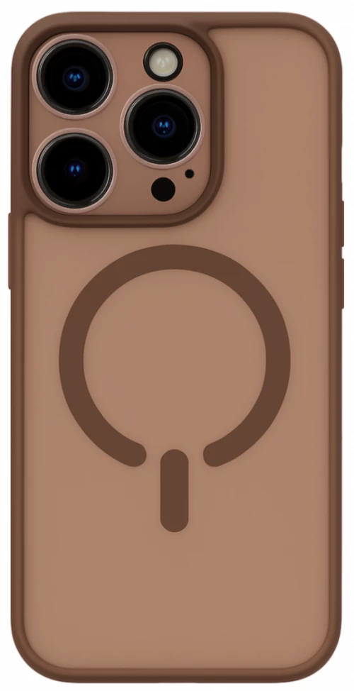 ObaStyle Semiclear Ματ Θήκη MagSafe για iPhone 16 Pro - Καφέ