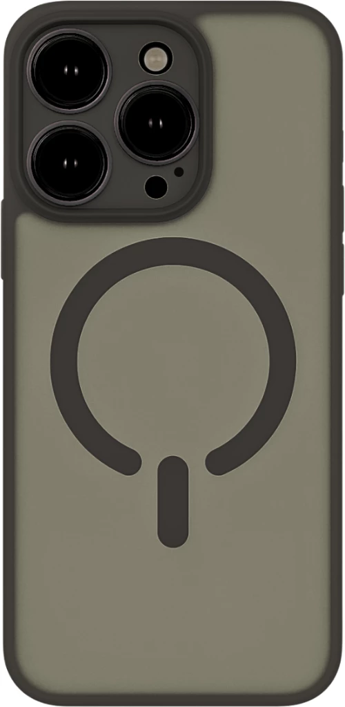 ObaStyle Semiclear Ματ Θήκη MagSafe για iPhone 15 Pro Max  - Μαύρο