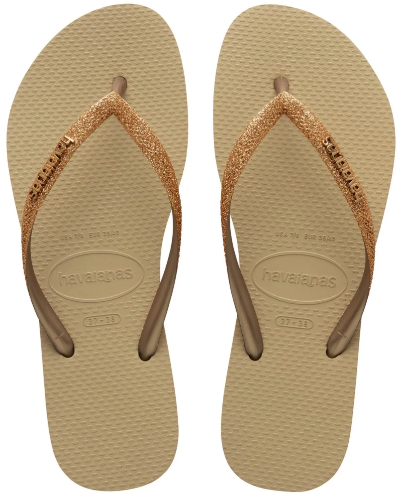 Havaianas SLIM GLITTER II 4146975-9177 HAVAIANAS ΧΡΥΣΟ