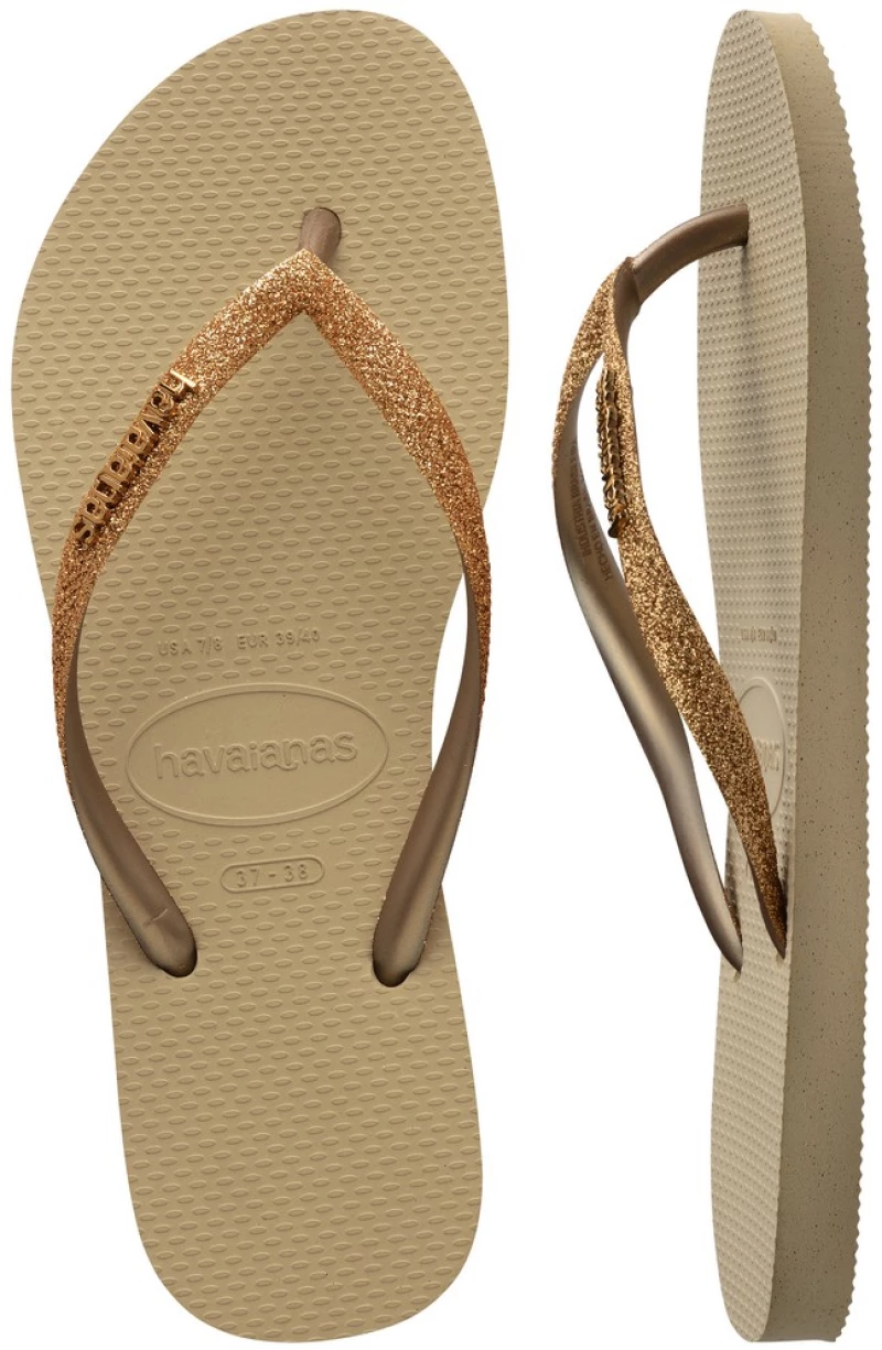 Havaianas SLIM GLITTER II 4146975-9177 HAVAIANAS ΧΡΥΣΟ