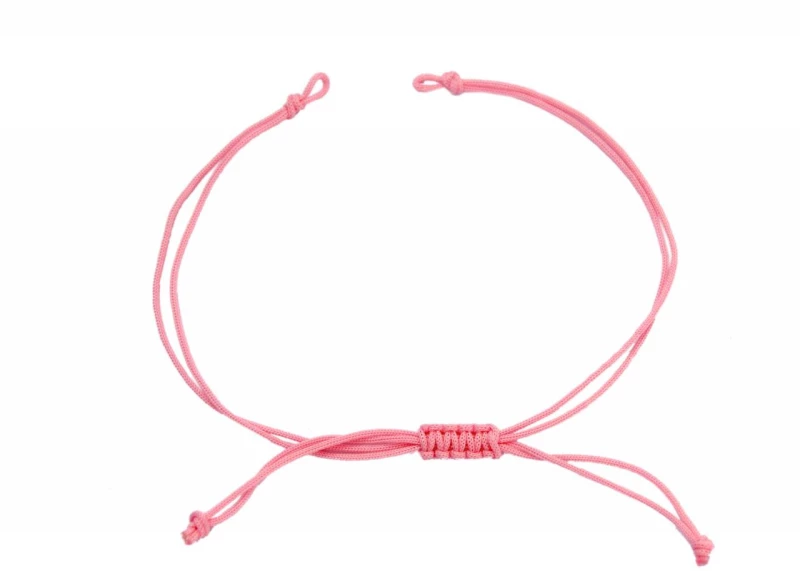 Kostibas 3839-033R, Για βραχιόλι, Σχοινί, Ροζ, 20τμχ