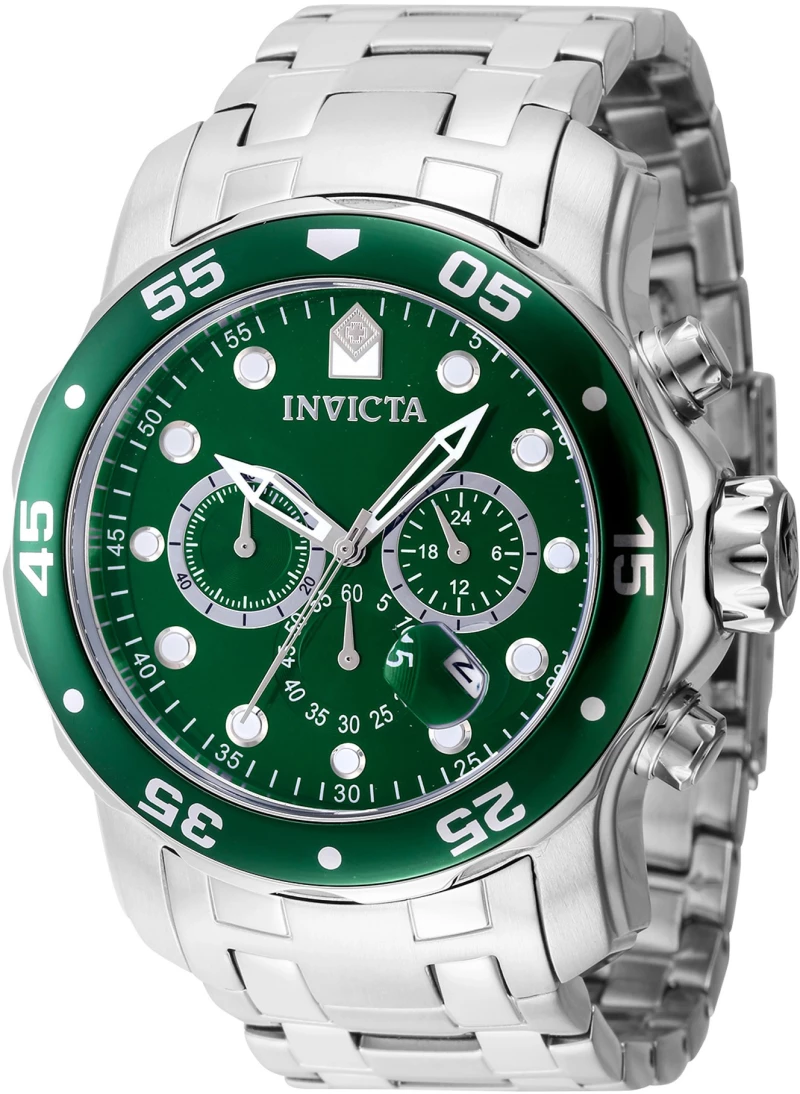 Invicta 47559, Χρονογράφος, Stainless Steel, Με Μπρασελέ, TE, Ασημί