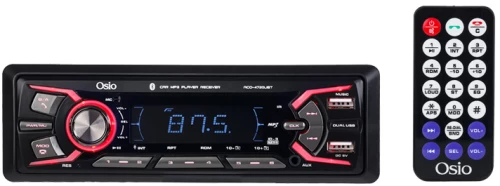 Osio ACO-4720UBT Ηχοσύστημα Αυτοκινήτου με 7 Φωτισμούς FM, 2xUSB, Aux-In, Bluetooth και τηλεχ 4x45W
