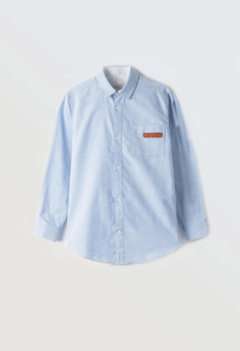Πουκάμισο αγόρι "Light Blue Long Sleeve " γαλάζιο