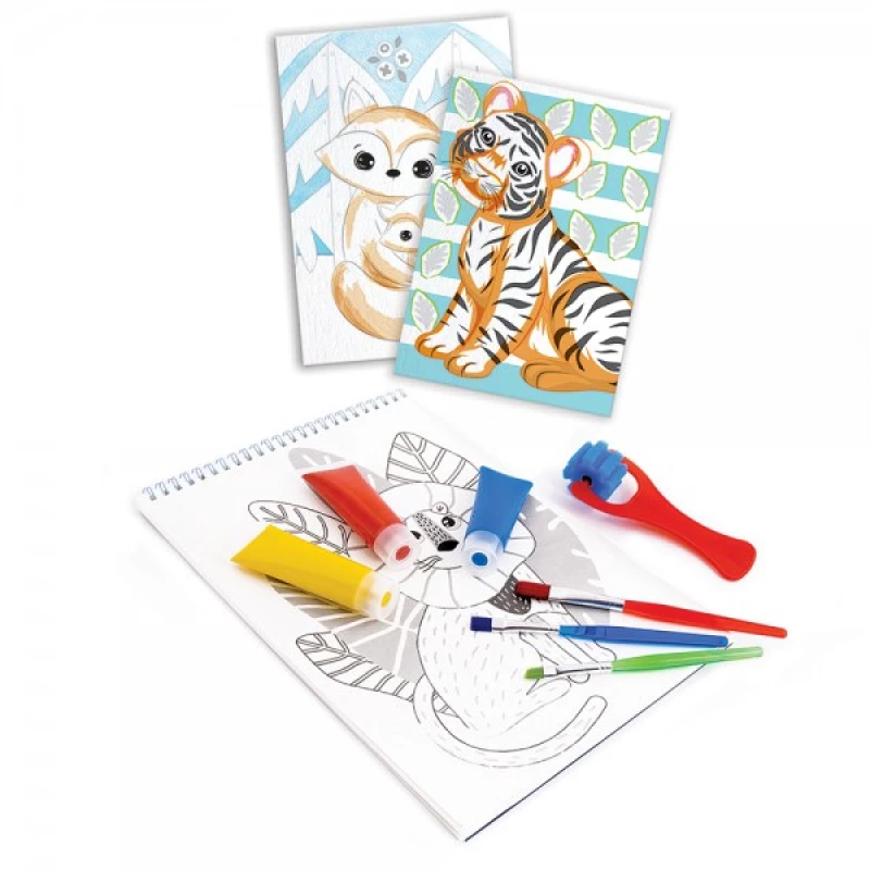 HappiHobbi Εργαστήριο Ζωγραφικής Junior Χρώματα Νερομπογιάς Για 4+ Χρονών