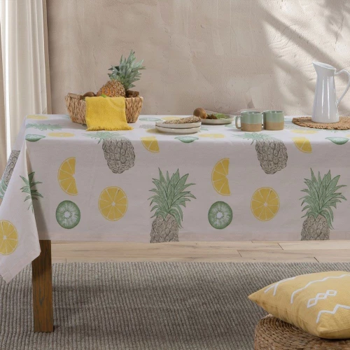 Τραπεζομάντηλο Αλέκιαστο Coctail Multi Nef-Nef Homeware 140Χ140 100% Βαμβάκι