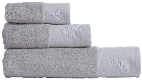 Πετσέτες Perfection (Σετ 3τμχ) Silver Nef-Nef Homeware Σετ Πετσέτες 70x140cm 100% Βαμβάκι