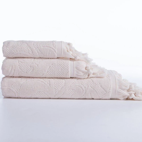Πετσέτα Sangalia Ecru Nef-Nef Homeware Σώματος 70x140cm 100% Βαμβάκι
