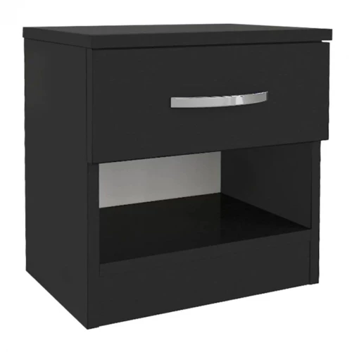 Κομοδίνο Lube 0253761 40x28,2x40cm Black