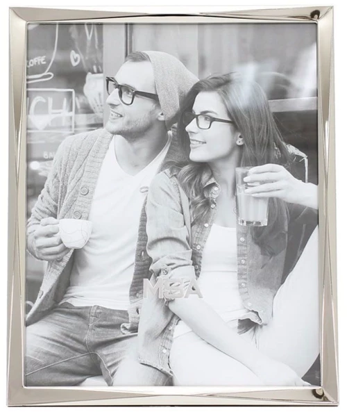 Κορνίζα Επάργυρη Gorgeous 20-76-851 20x25cm Silver Artekko Μέταλλο,Γυαλί