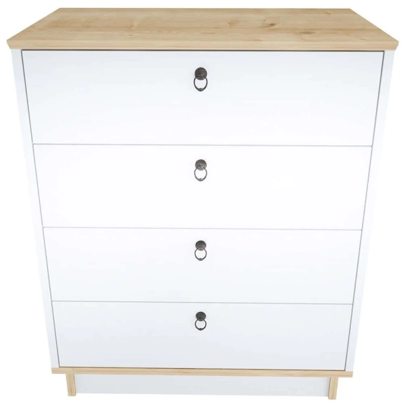Συρταριέρα Sahra 875ZNA4563 72x42x83,1cm White-Oak
