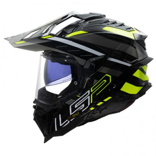 LS2 MX701 C Explorer Carbon Edge Black/Yellow