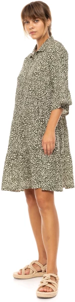 Γυναικείο BEACHWEAR PINK LABEL - DITSY GREEN - Viscose - 3/4 Μανίκι