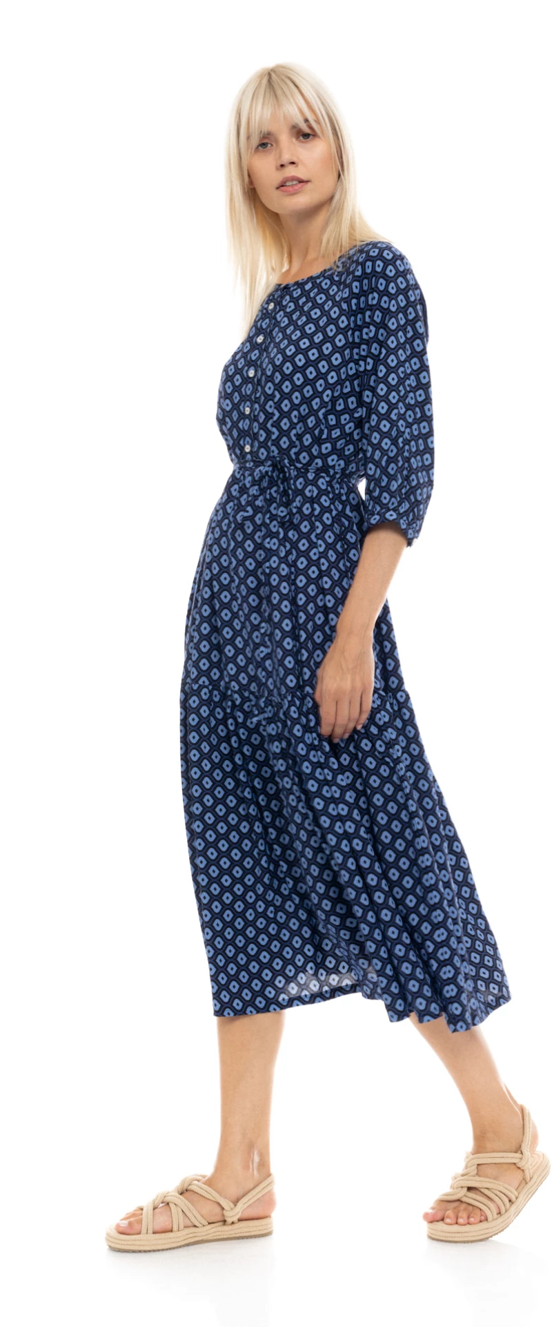 Γυναικείο BEACHWEAR LONG ISLANDS - Pink Label - Viscose - 3/4 Μανίκι