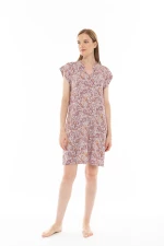 Γυναικείο Νυχτικό Pink Label - Εμπριμέ Print - Αμάνικο - Viscose