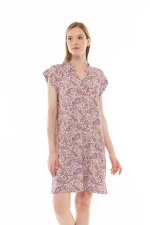 Γυναικείο Νυχτικό Pink Label - Εμπριμέ Print - Αμάνικο - Viscose