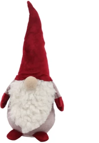SPECTRUM SANTA ΧΡΙΣΤΟΥΓΕΝΝΙΑΤΙΚΟ ΔΙΑΚΟΣΜΗΤΙΚΟ ΑΓΙΟΣ ΒΑΣΙΛΗΣ 15x12x33 ΥΦΑΣΜΑ ΚΟΚΚΙΝΟ ΛΕΥΚΟ DUSTY PINK INTHEBOX