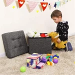 Σκαμπό με Αποθηκευτικό Χώρο 38 x 38 x 38 cm Songmics LSF27Z
