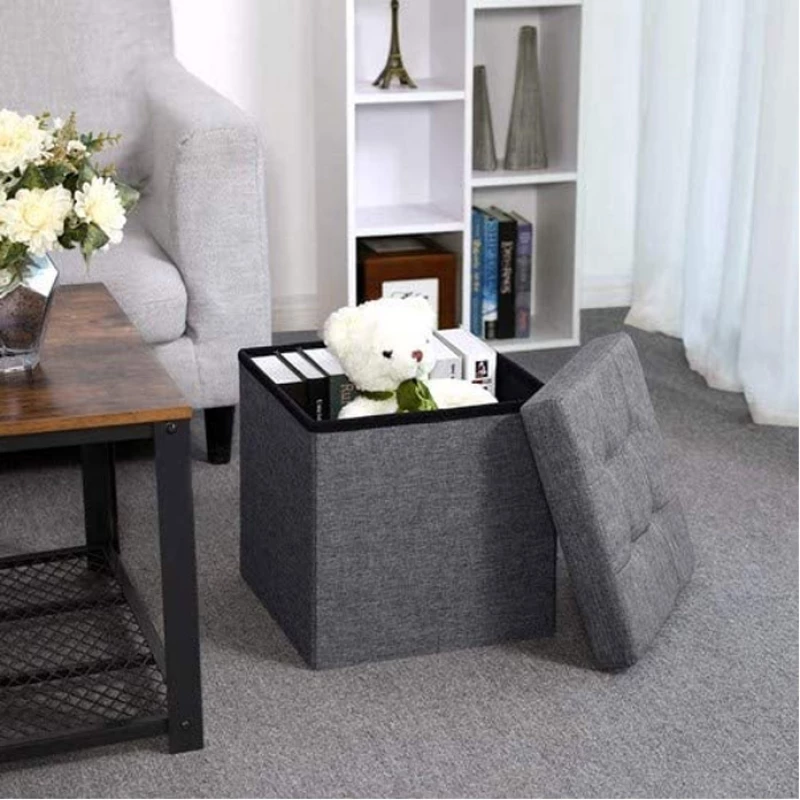 Σκαμπό με Αποθηκευτικό Χώρο 38 x 38 x 38 cm Songmics LSF27Z
