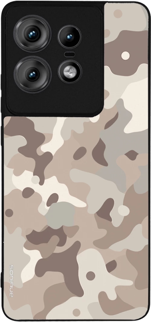 Θήκη Sonique Camouflage Army Series για Motorola Edge 50 Pro 5G Μπεζ