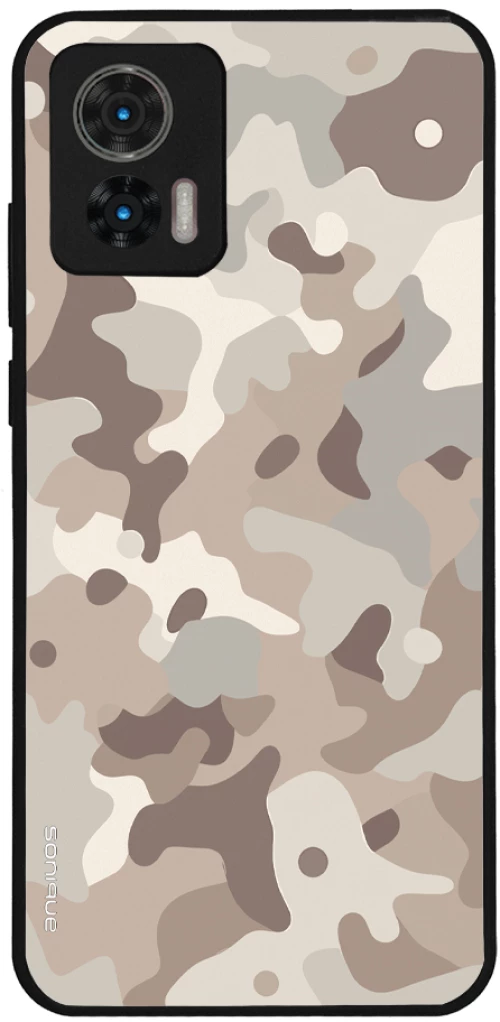 Θήκη Sonique Camouflage Army Series για Motorola Edge 30 Neo 5G Μπεζ