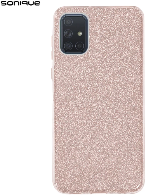 Θήκη Σιλικόνης Sonique Shiny Samsung Galaxy A71 Ροζ