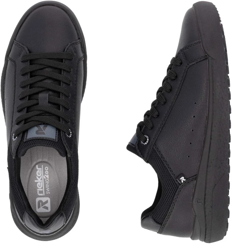 Rieker W1100-00 Ανατομικά Sneaker Μαύρο