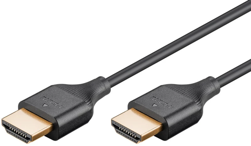GOOBAY καλώδιο HDMI 75298 με Ethernet, slim, 8K/60Hz, 48 Gbps, 1m, μαύρο