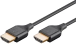 GOOBAY καλώδιο HDMI 75298 με Ethernet, slim, 8K/60Hz, 48 Gbps, 1m, μαύρο