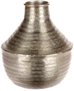 Βάζο μεταλλικό ασημί Φ21Η23,5cm