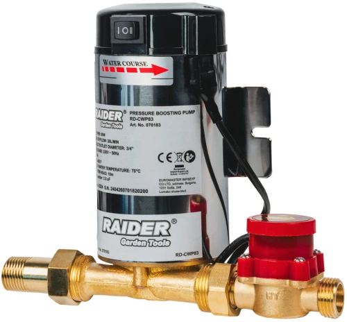 RAIDER Πιεστικό  90W 3/4" 20L/min 10m INOX RD-CWP83 070183 LEUKA-10-6505