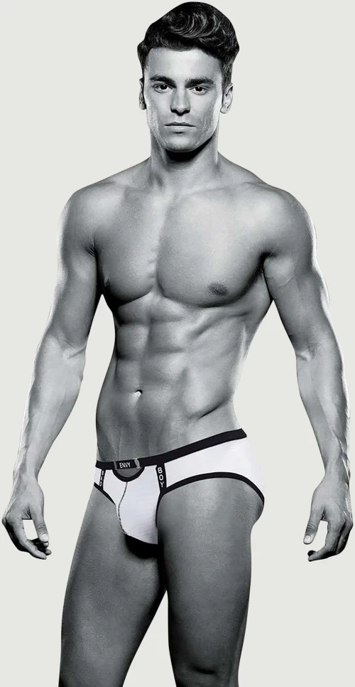 Μποξεράκι Bad Boy Brief - Λευκό