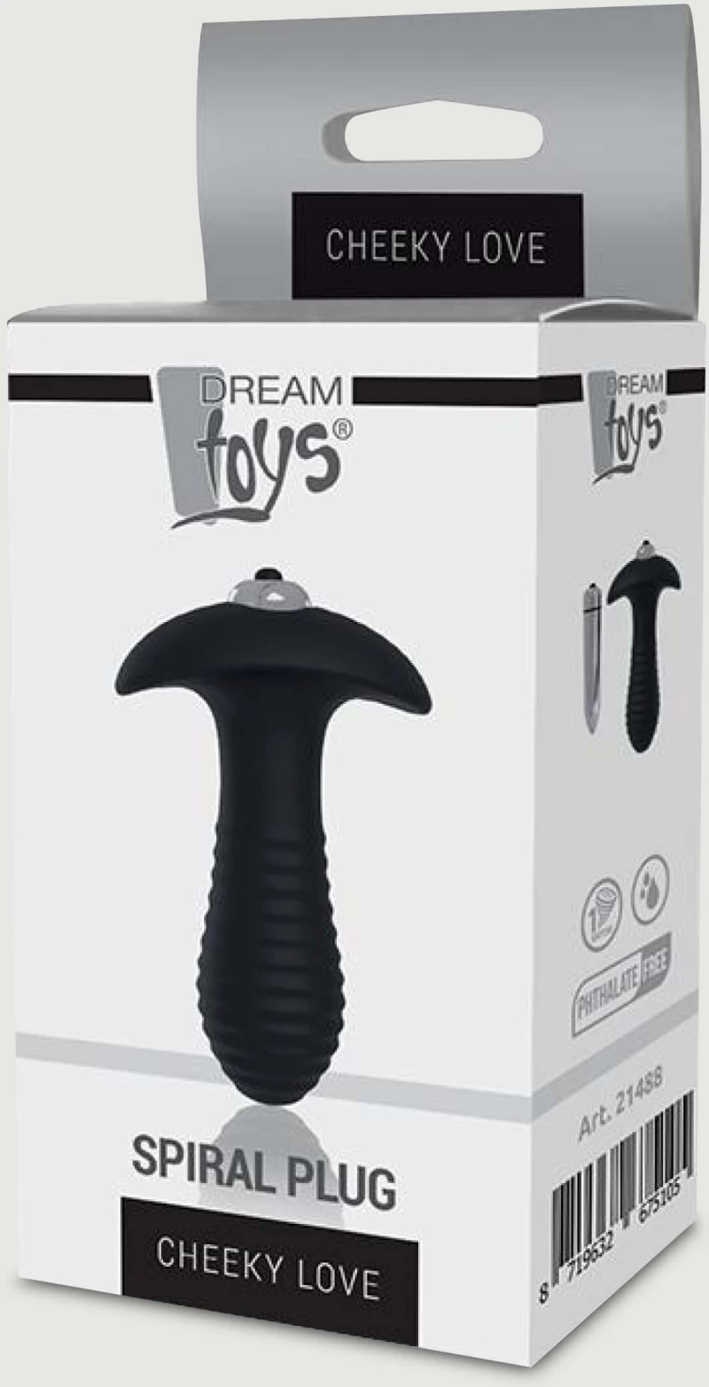 Πρωκτική Σφήνα με Δόνηση Cheeky Love Spiral Plug Single Speed Butt Plug