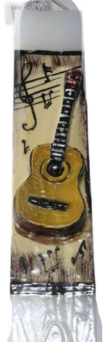 Πασχαλινή λαμπάδα 17Χ015 ΚΙΘΑΡΑ 25x4x2cm