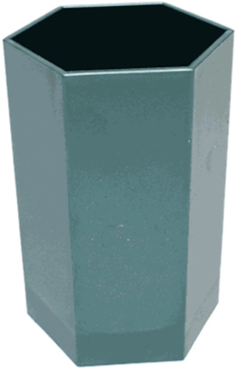 Metron Μολυβοθήκη Πλαστική Πολύγωνη  7x11cm Μεταλλικό Πράσινο 094046