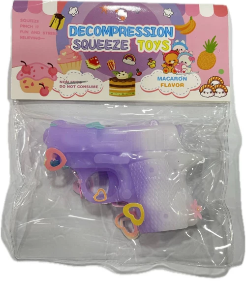 Antistress Pinch Squishy με Strass Περίστροφο Μωβ 7x5.5cm