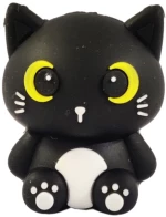 i-Total Γομολάστιχα XL1804K 3D Eraser PVC Black Cat 3.2X3.8X3cm