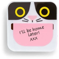 Αυτοκόλλητες Σημειώσεις Mustard Sticky Note Crazy Cat Design 100 Sheets