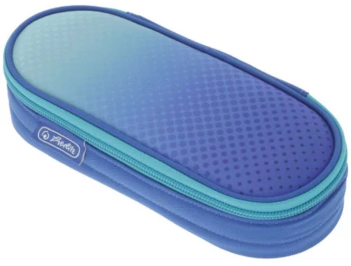 Herlitz Κασετίνα Oval  Dip Dye Blue/Turquoise 21,5x9,5x6cm