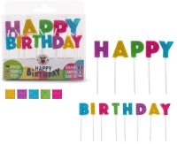 Κεριά Trend Happy Birthday Fun Mini Πακέτο 13 τεμ