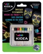 ΧΡΩΜΑΤΑ ΠΡΟΣΩΠΟΥ KIDEA  8 COLORS GLOW IN THE DARK 2,5gr