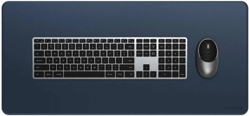 Desk Mat Satechi Vegan-Leather από Premium Vegan Δέρμα - Blue (ST-LPDMB)