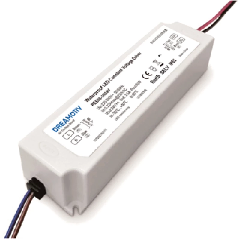 LED CV PLASTIC DRIVER 100W 230V AC- 24V DC 4.17A IP65 5YRS DREAMOTIV(EUCHIPS BRAND)