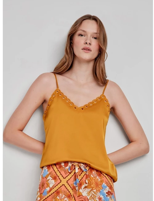Gisela Γυναικείο Τοπ Πυζάμας Σατέν Viscose Regular Fit 2/20268T